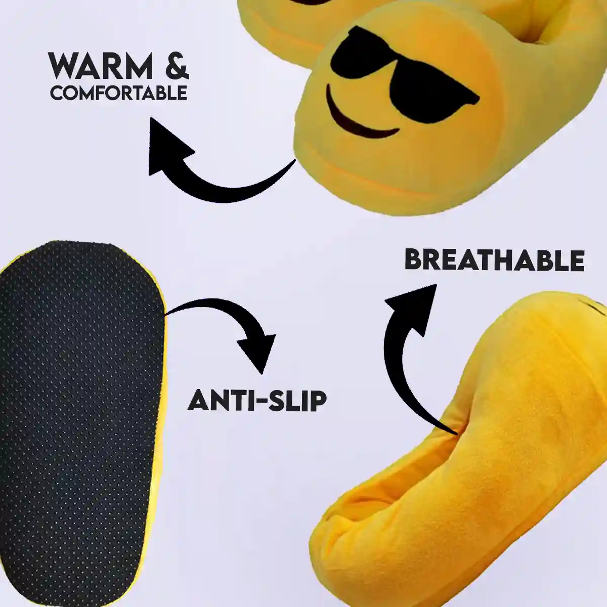 Buy Emoji Slippers Soft and comfortable Slippers at best price in Pakistan ~ Rhizmall.pk