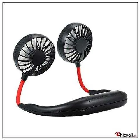 Buy USB Chargeable NeckBand Fan at best price | Rhizmall.pk