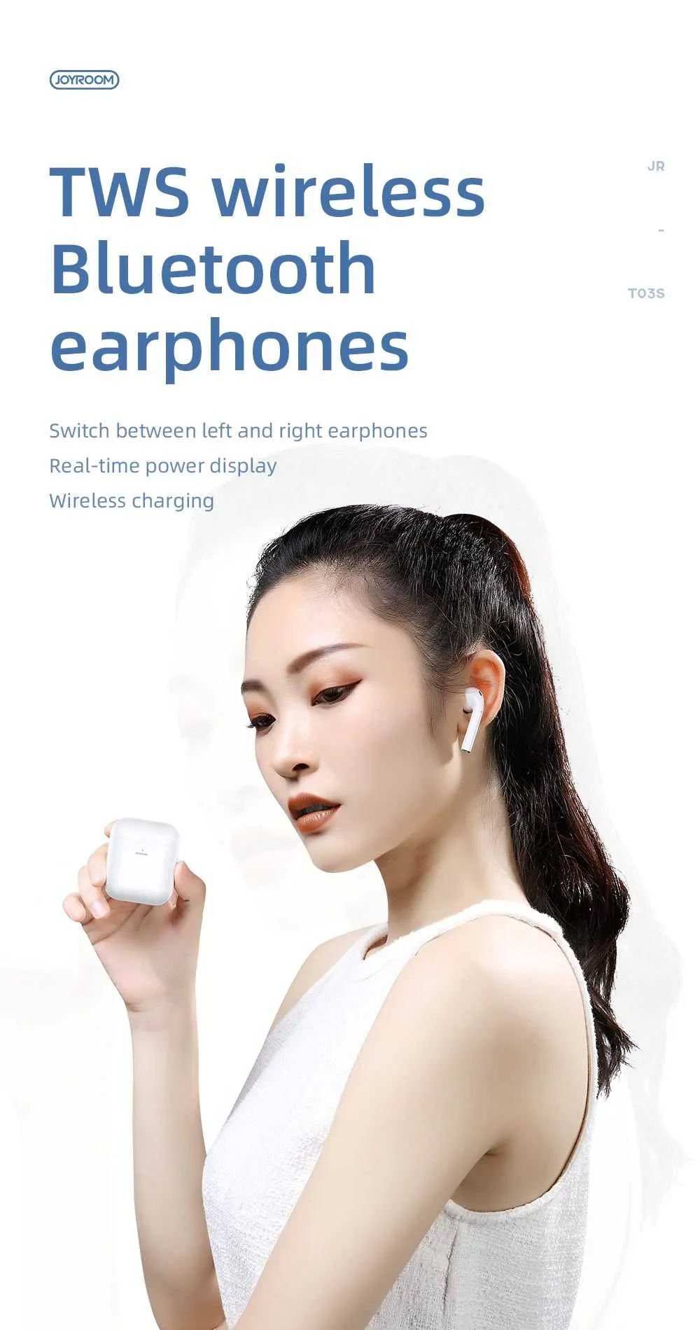 Buy Joyroom JR-T03s TWS Double Wireless Earbuds at best price | Rhizmall.pk