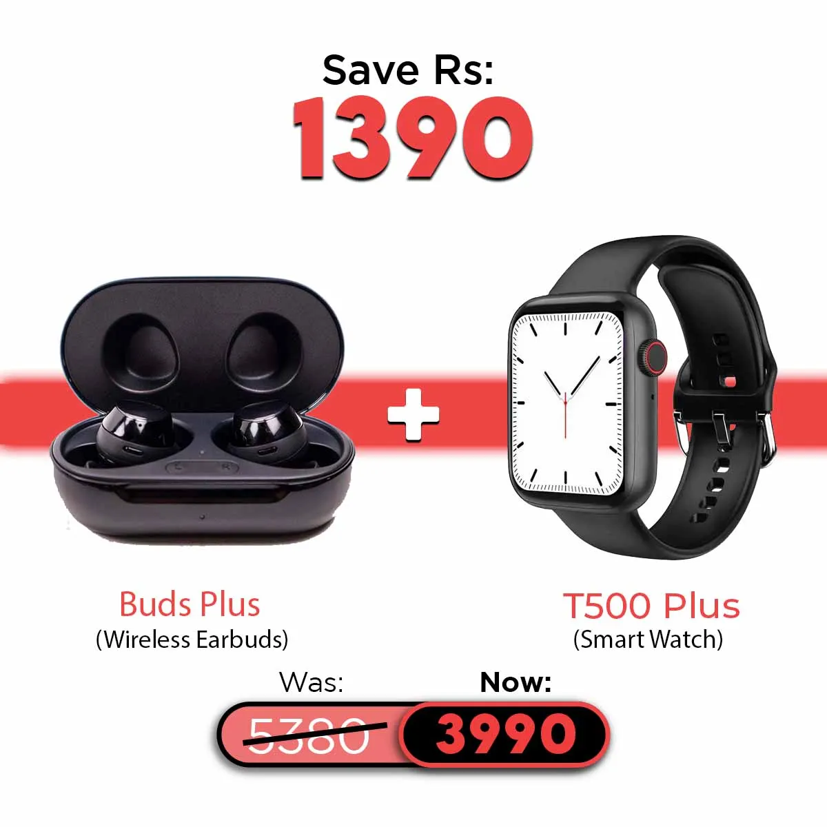 Buy the Combo Deal best offer, Earbuds, Smart Watch at best price in Pakistan| Rhizmall.pk