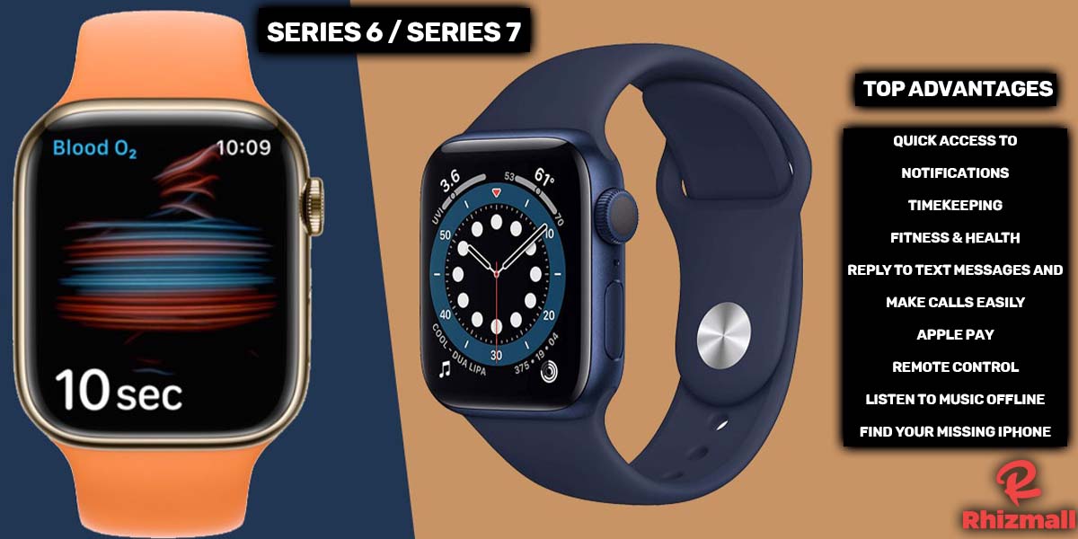 Apple Watch 7 series Vs Apple Watch 6 series - Apple smart watches for men & Women - best watch brands in pakistan