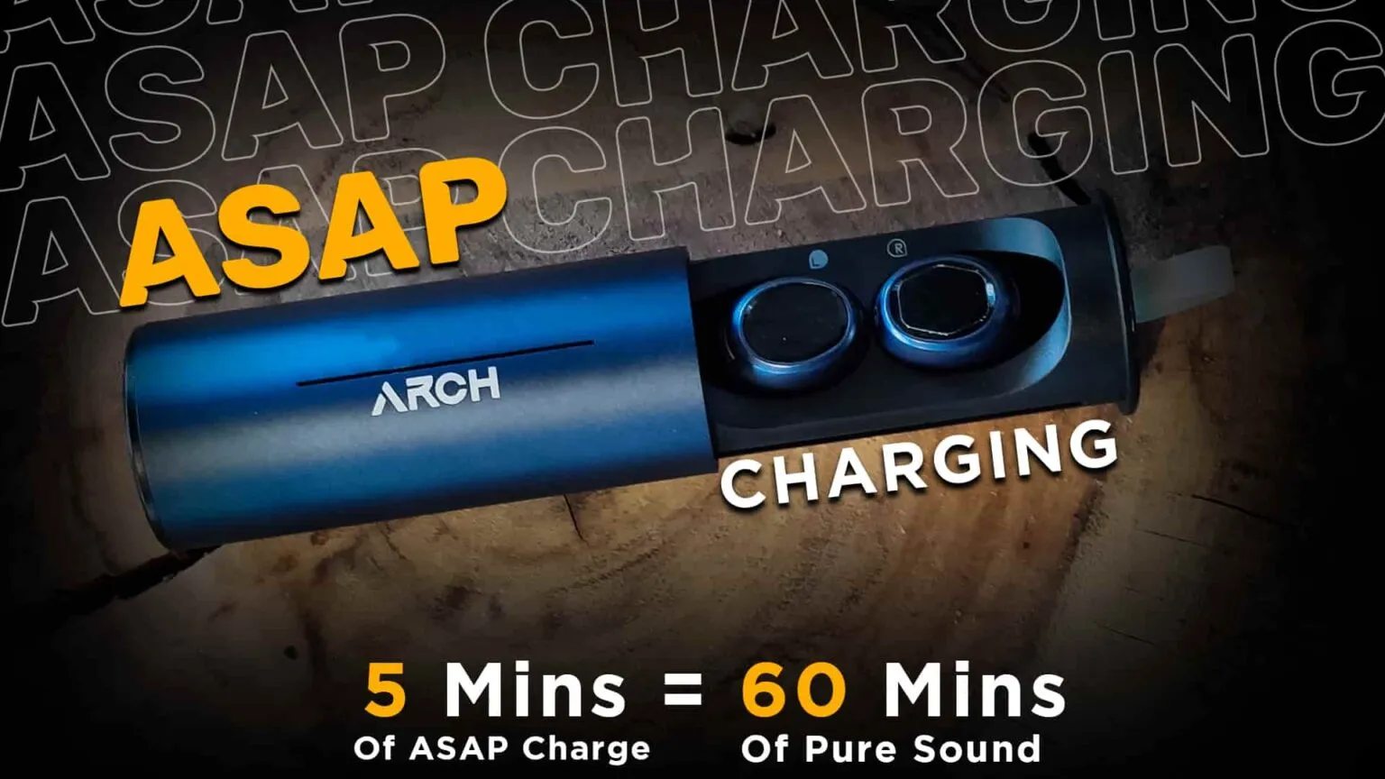 Buy arch beat wireless earbuds, capsule shape earbuds at best price in pakistan| Rhizmall.pk