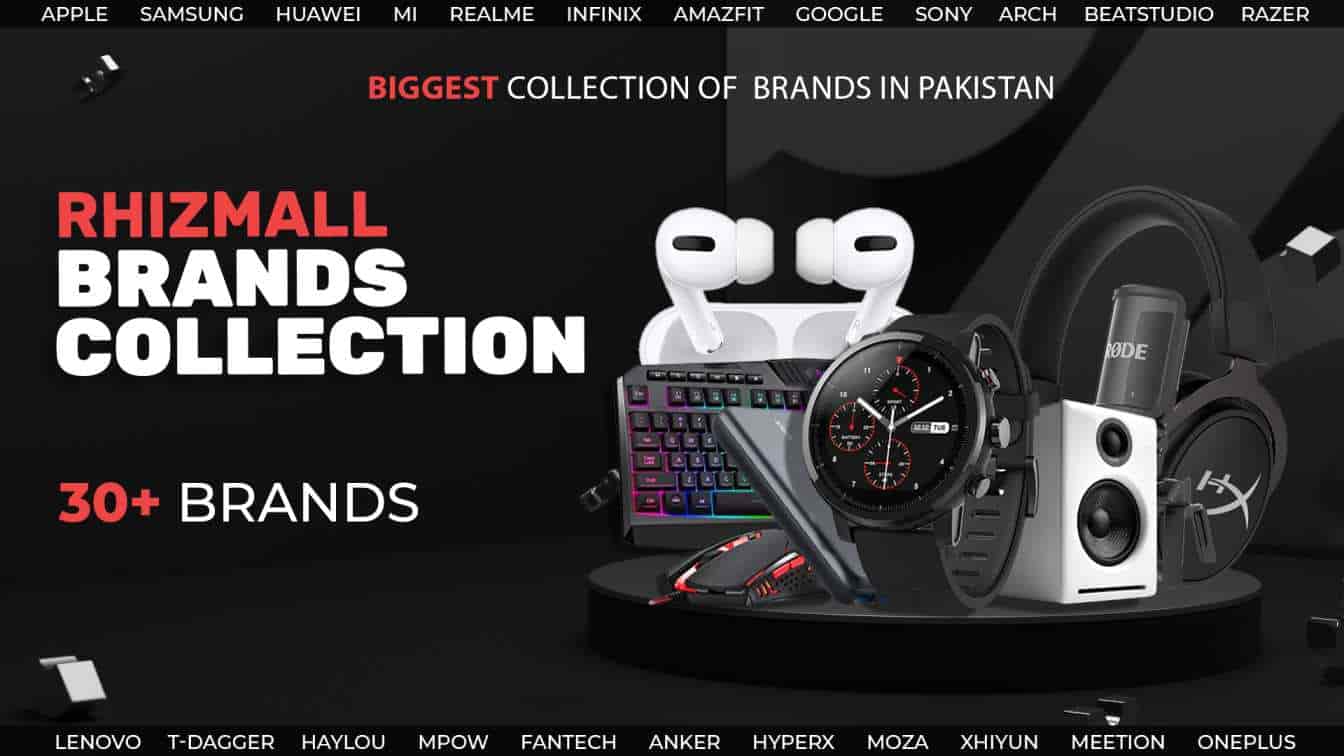 Pakistan Biggest Only Shopping Store Rhizmall.pk Offers your best gadgets, Fashion Accesories, earbuds, Smart Watches, Tech Gadgets at best price in Pakistan