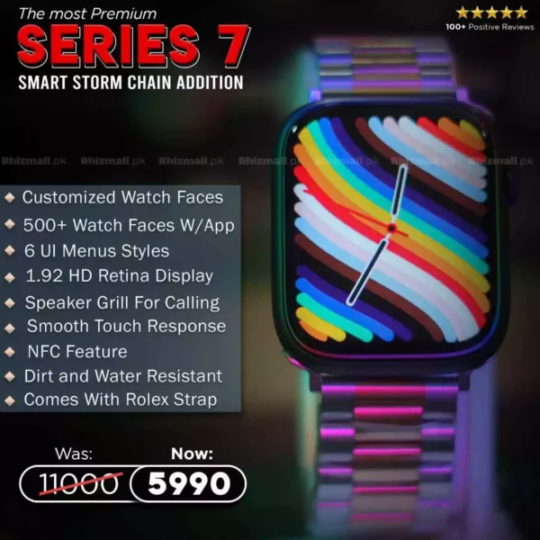 series 7 smart watch Chain Addition watch at best price in Pakistan | Rhizmall.pk