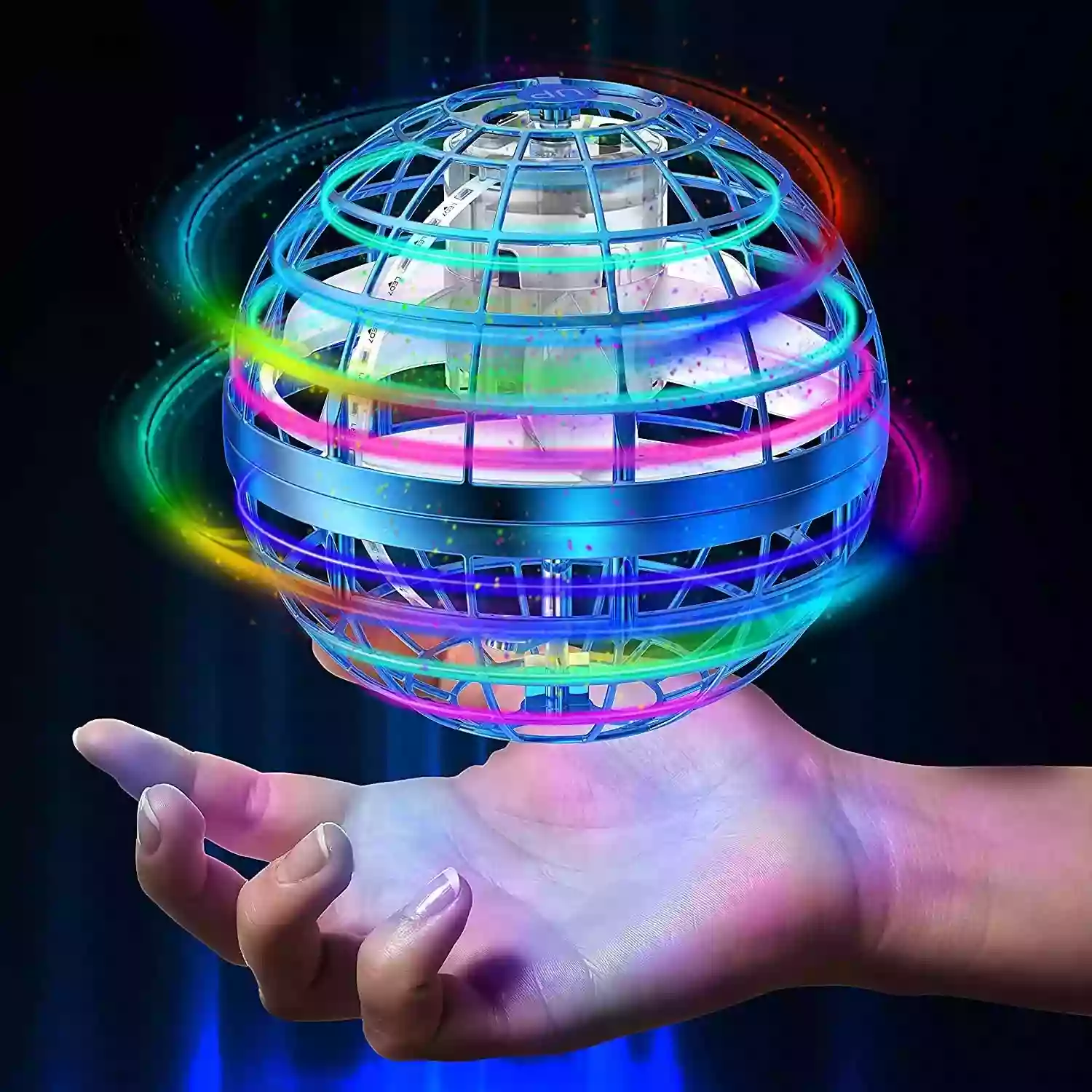 Buy Flying Magic Ball Toy,  Magic Controller Mini Drone, RGB Lights Spinner 360 Rotating Spinning UFO Safe for Kids  at best price in Pakistan | Rhizmall.pk