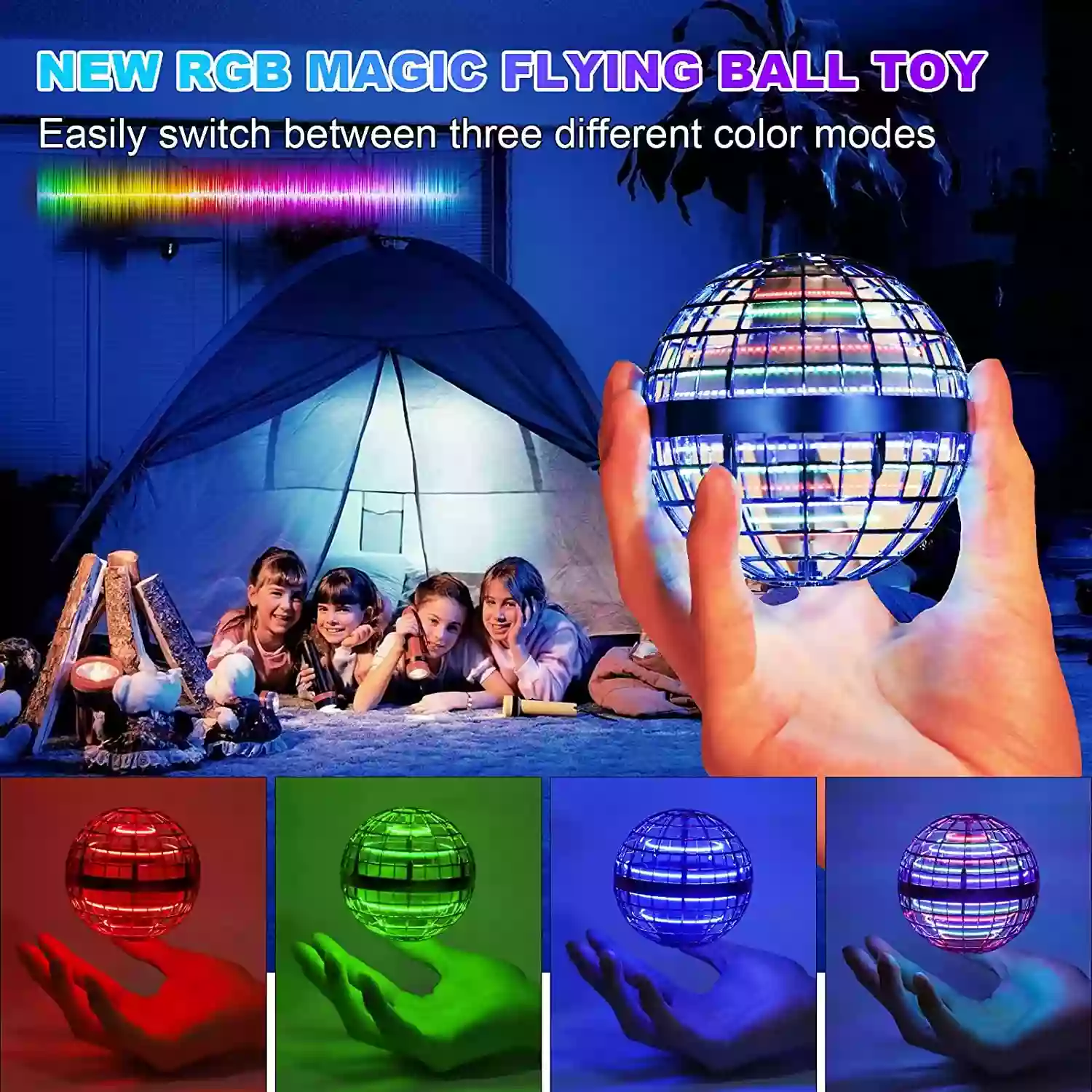 Buy Flying Magic Ball Toy RGB Lights at best price in Pakistan | Rhizmall.pk
