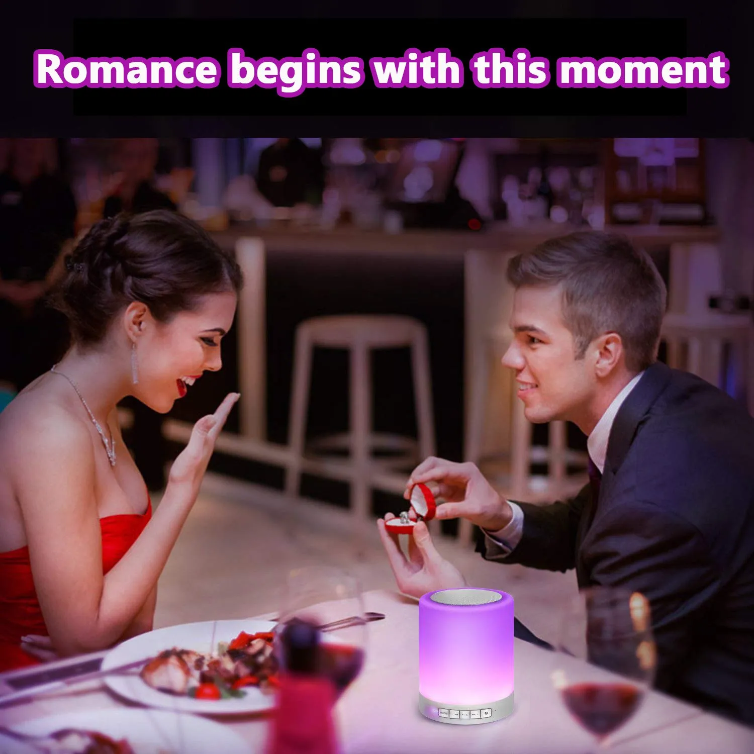 Buy Touch Lamp Portable Bluetooth Speaker CL-671 ,Rechargeable Night Light,Touch Lamps + Dimmable Warm White Light & Color Changing RGB Lights Speaker | Rhizmall.pk
