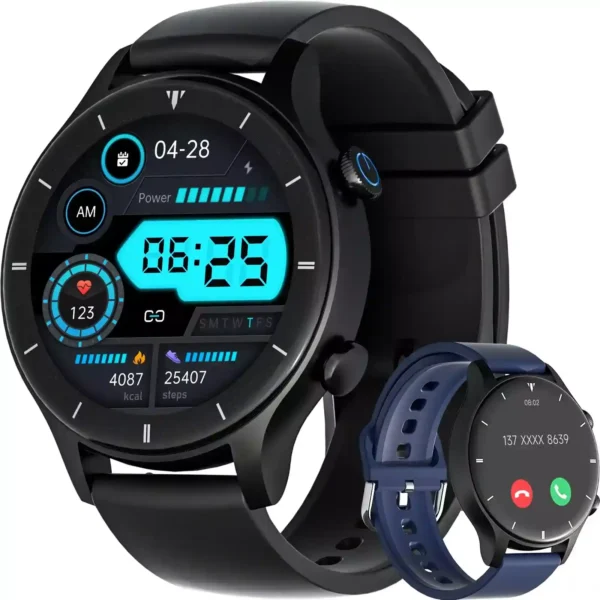 G-Tide R1 Smart Watch, Answer/Make Call, 300mAh Big Battery Smartwatch, VC52 Heart Rate Blood Oxygen Temperature Fitness Tracker