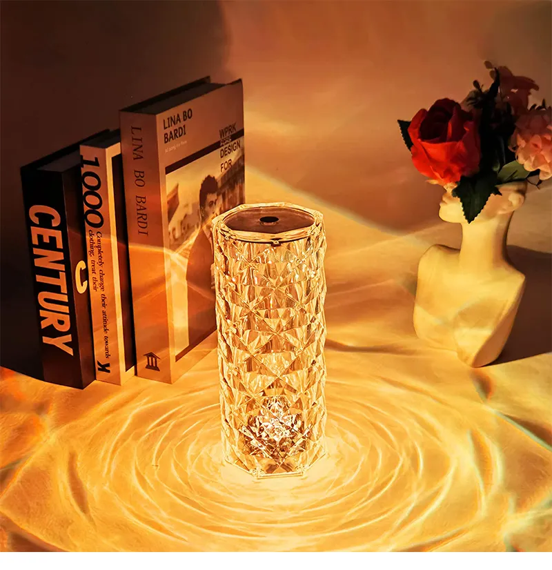 Buy Rose Diamond Table Lamp with Remote Control at best price in Pakistan | Rhizmall.pk