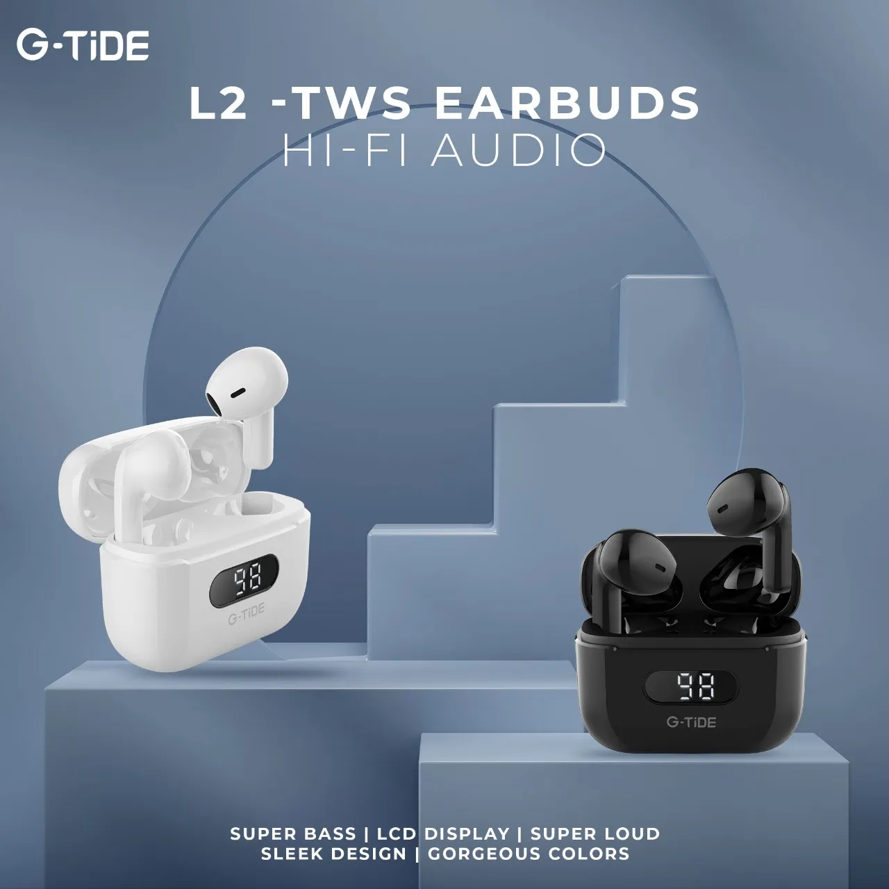 Buy G-Tide L2 wireless earbuds available at best price in Pakistan At Rhizmall.pk 