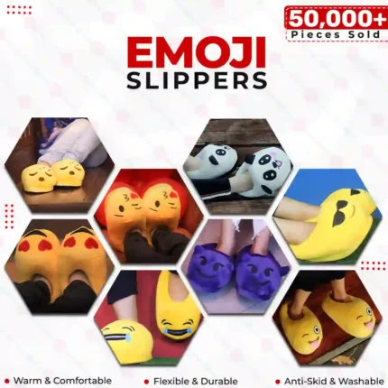 Buy Emoji Slippers Soft and comfortable Slippers at best price in Pakistan ~ Rhizmall.pk