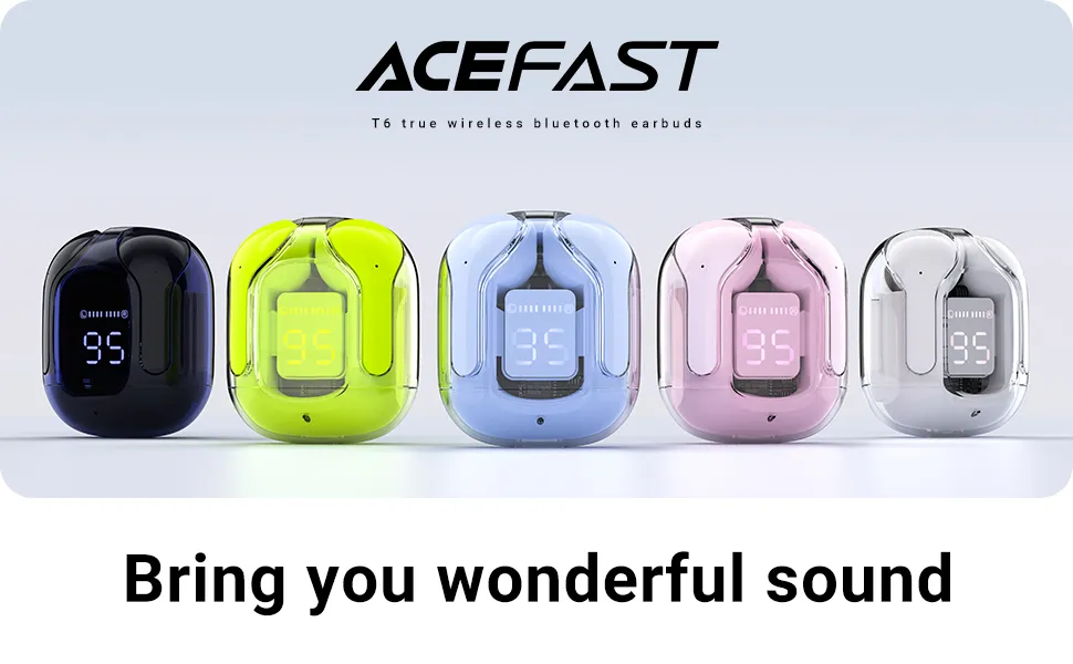 Buy Acefast Crystal T6 True Wireless Earbuds at best price in Pakistan | Rhizmall.pk