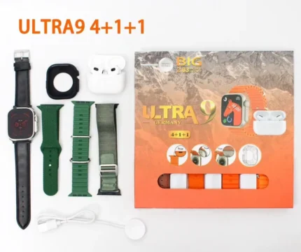 Buy Ultra 9 Smart Watch 9 in 1 With Free Earbuds at best price in Pakistan | Rhizmall.pk